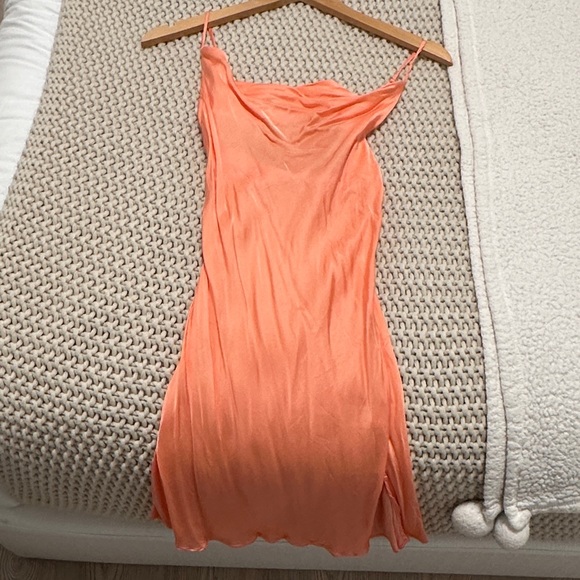 Blue Life Vibrant Orange Slip Dress - Picture 1 of 3